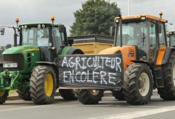 Les agriculteurs en colère